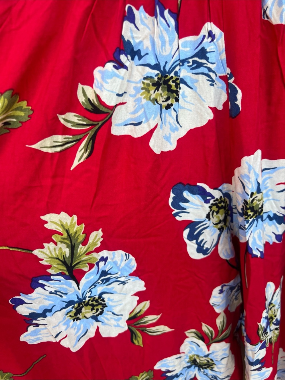 NWT  B.O.G. Collective Women’s Red Floral Strapless Jumpsuit - Size L COTTON - Picture 5 of 16